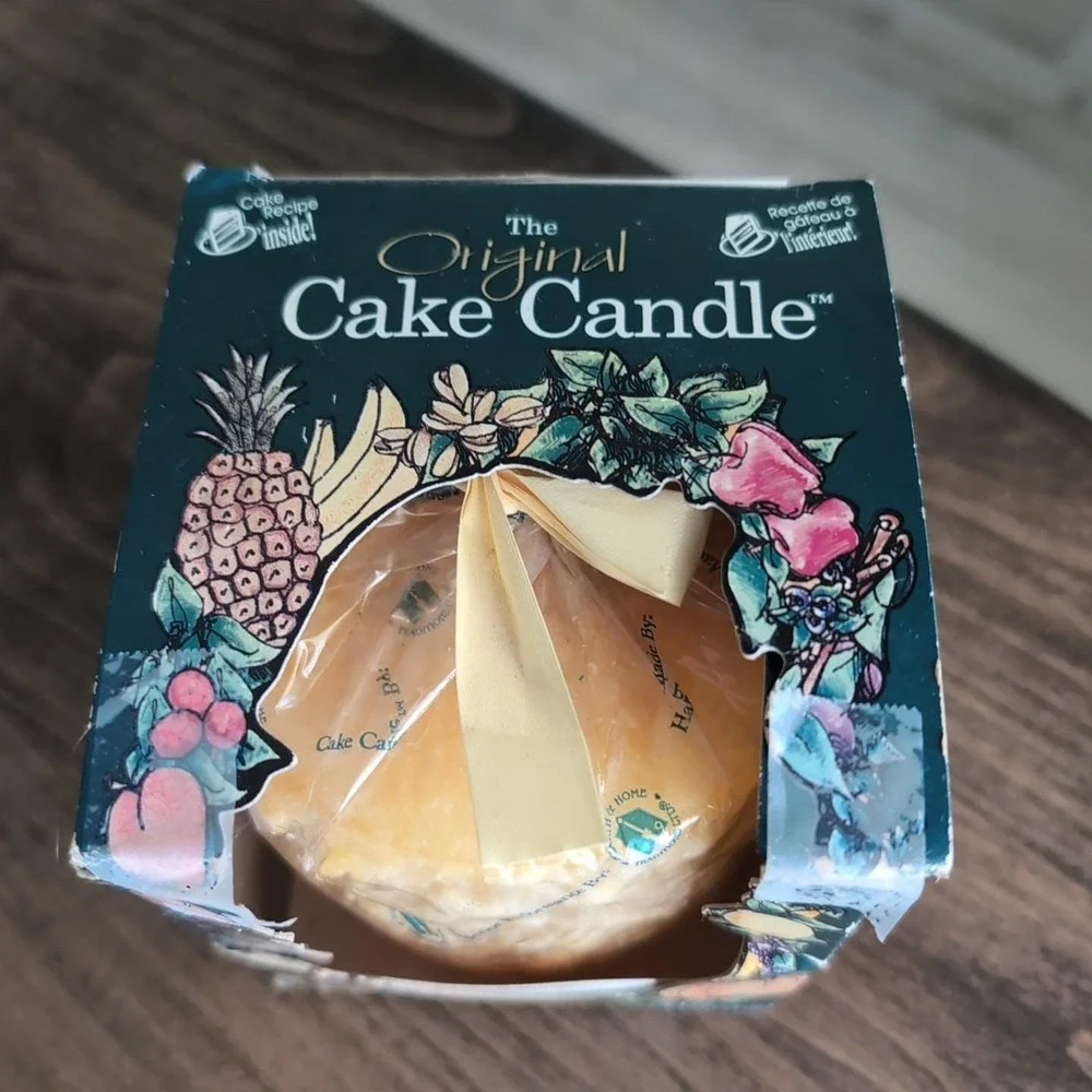 Lumi-Lite‎ The Original Cake Candle Hearth & Home Golden Pear Cake 2001 w/Recipe